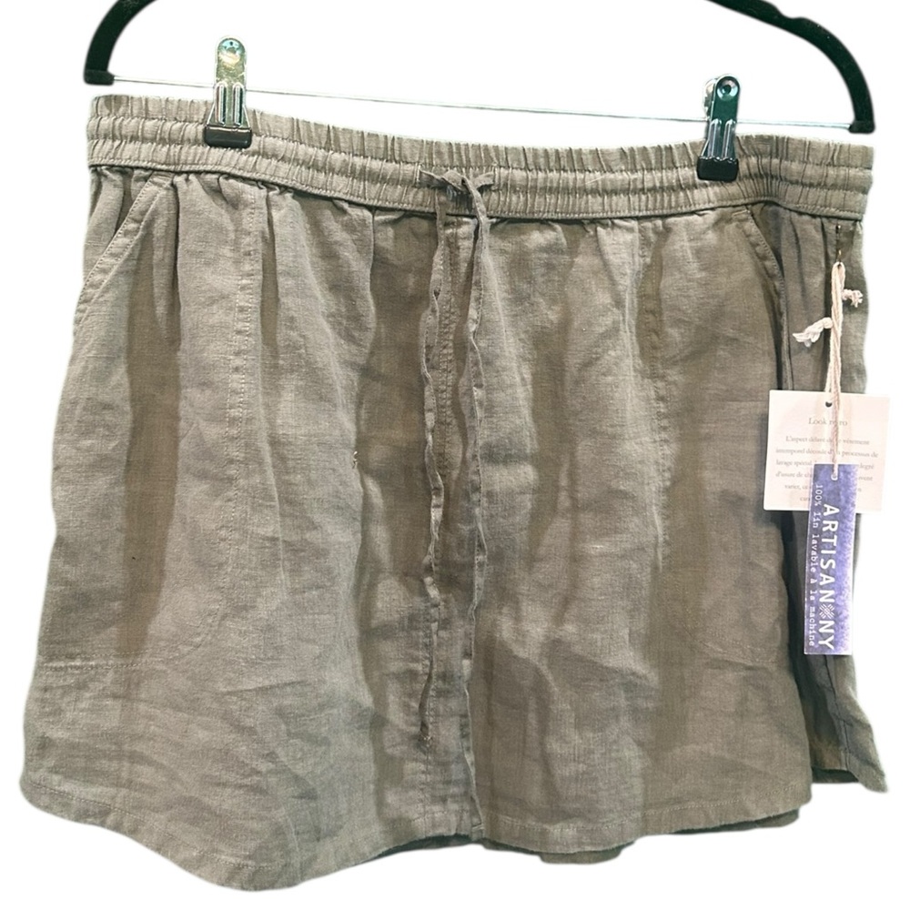 Artisan Ny olive green Mini Skirt